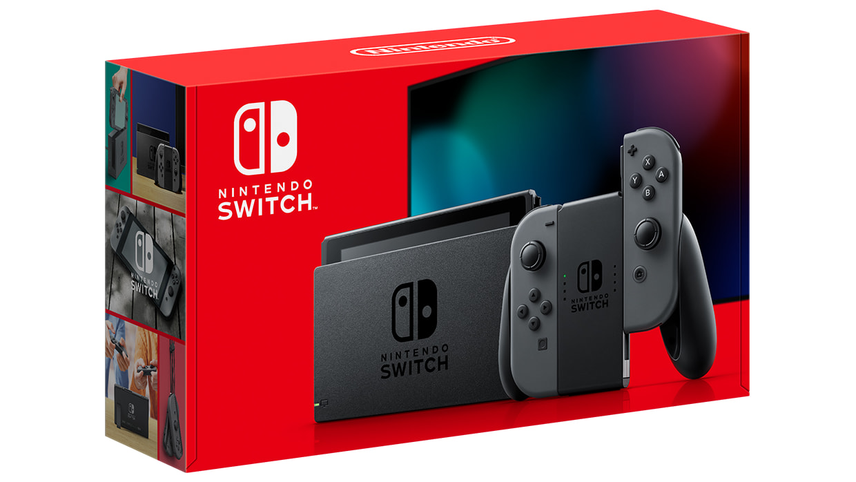 Nintendo Switch - Gray + Gray Joy-Con 1