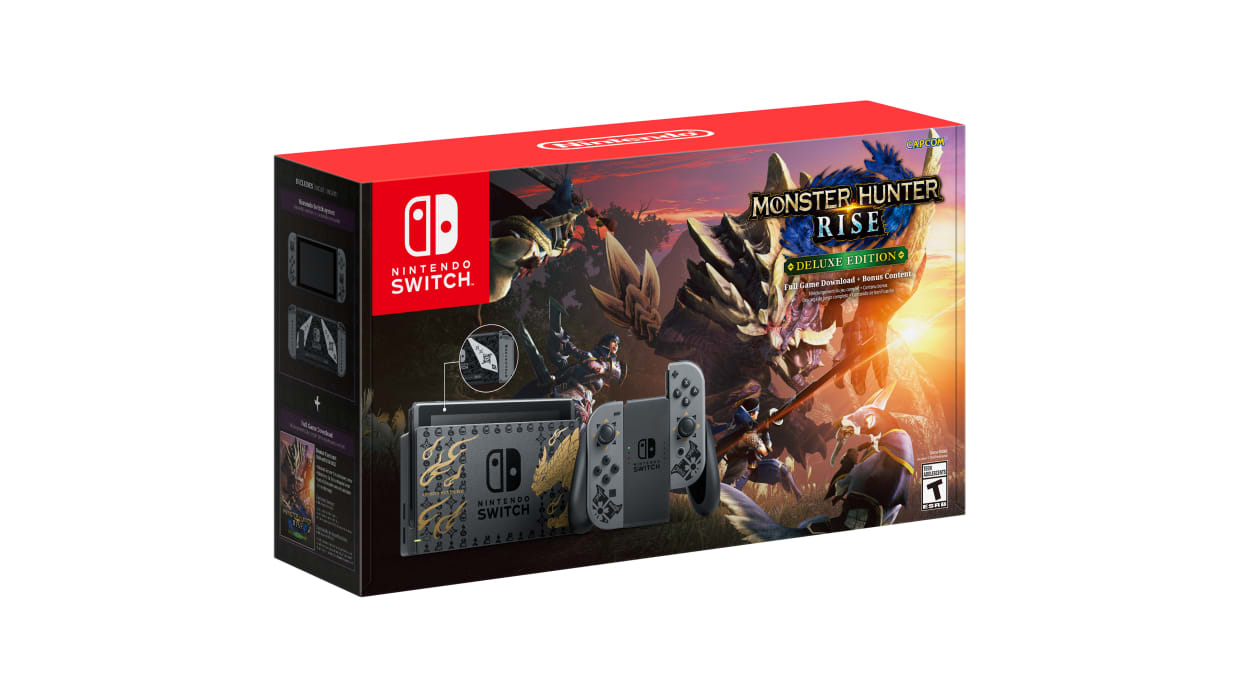 Nintendo Official Deluxe Site Edition system Switch - MONSTER RISE Nintendo HUNTER