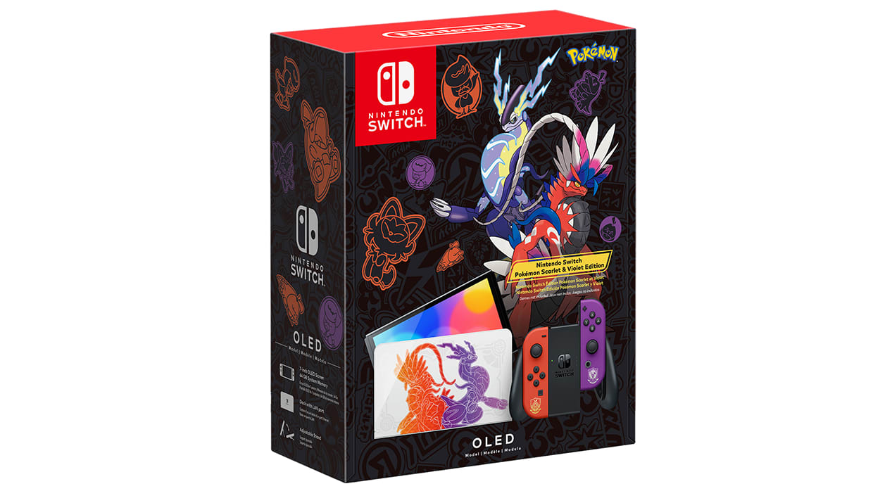 Nintendo Switch OLED Model: Pokémon Scarlet & Violet Edition, Cefesfy 