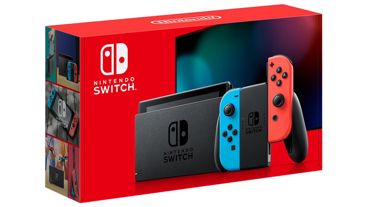 高い信頼 厚い信頼 Red Neon + Blue Neon - Switch Nintendo Joy-Con Nintendo - 家庭用ゲーム機本体