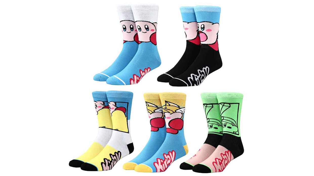 Kirby™ Characters Crew Socks - 5 Pair 1