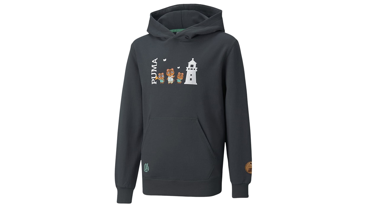 PUMA x Animal Crossing™: New Horizons Kids' Hoodie - Phantom Black - XS 1