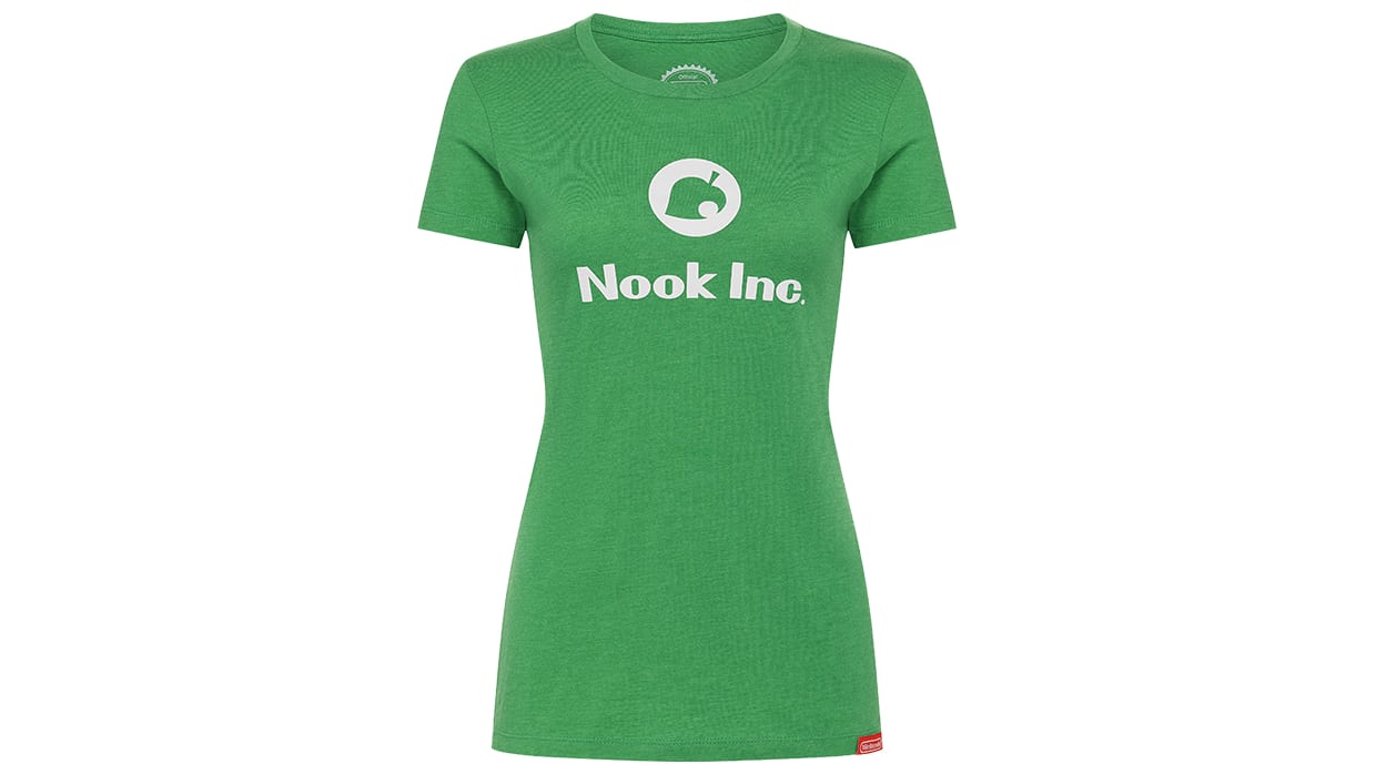T-Shirt Animal Crossing - feuille Nook Inc. (coupe femme) 1