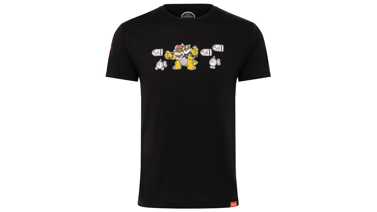 Bowser with Enemies T-shirt - Black - XS 1