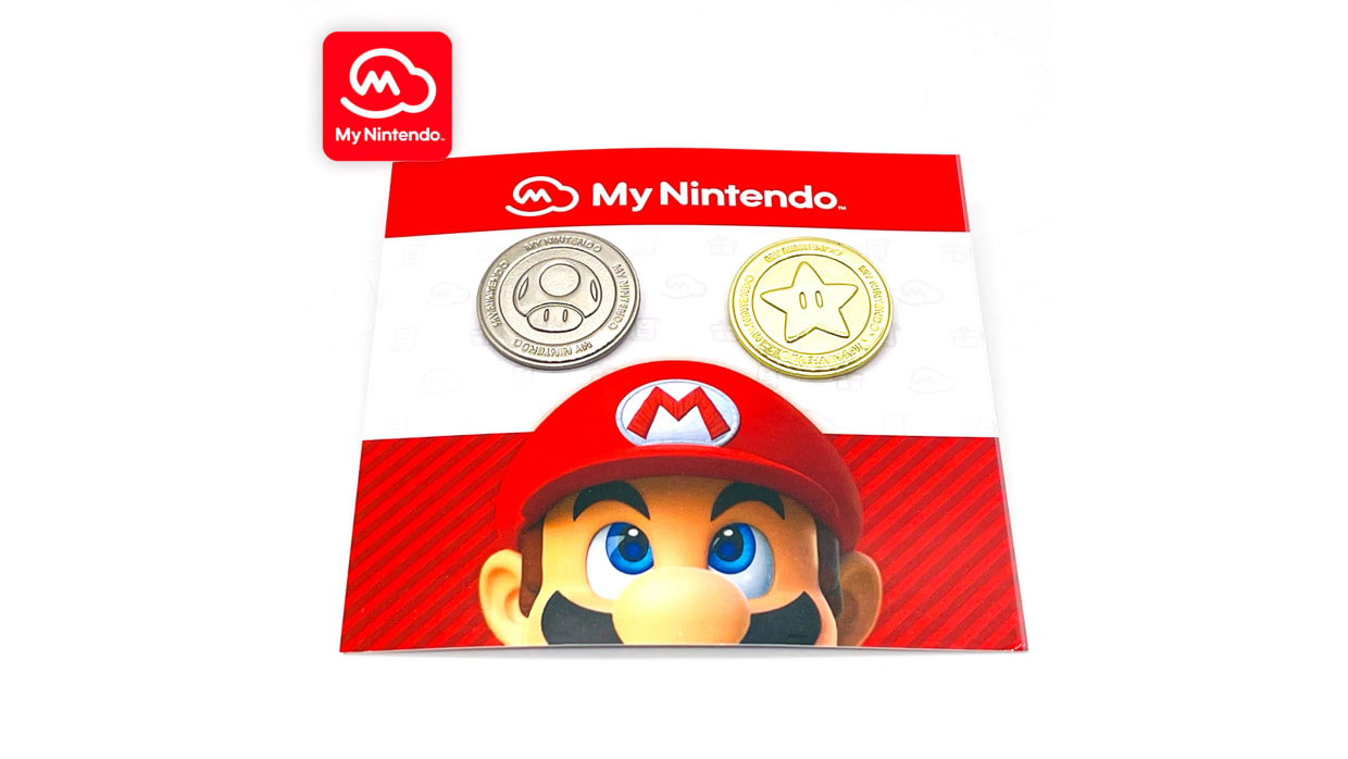 My Nintendo Platinum Point and Gold Point Coins Pin Set 1