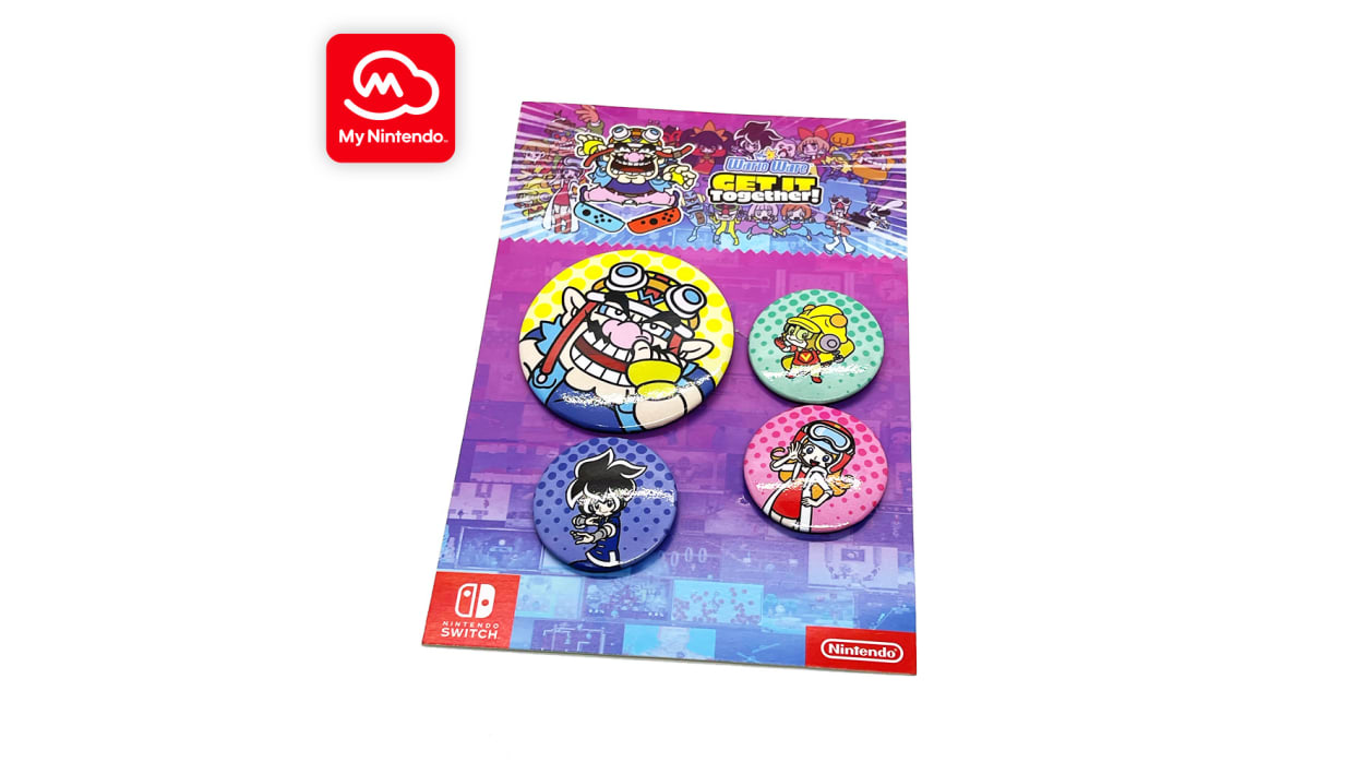 WarioWare:Get it Together! button pin set 1
