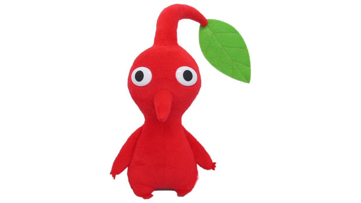 Pikmin™ - Peluche Rouge avec feuille d'environ 18 cm 1