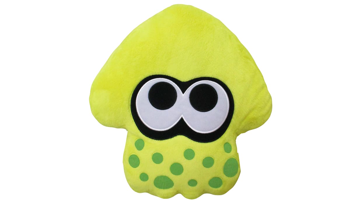 Squid Plush Cushion - Neon Yellow 1