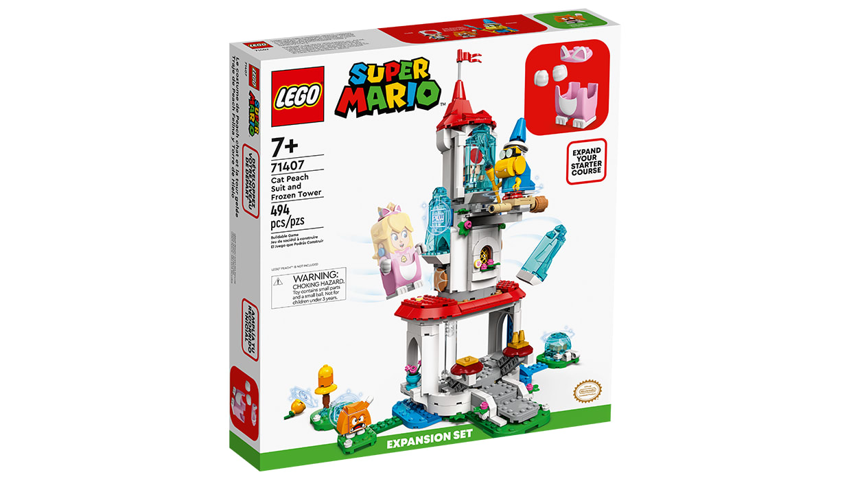 LEGO® Super Mario™ - Ensemble d'extension Le costume de Peach chat et la tour gelée 1