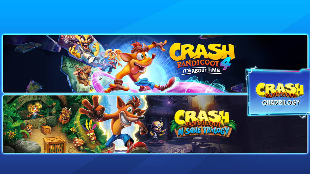 Crash Bandicoot™ Quadrilogy Bundle para Nintendo Switch Sitio