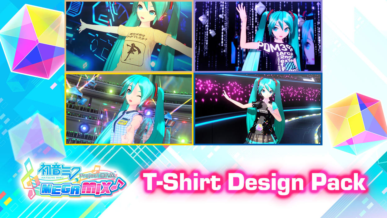 Hatsune Miku: Project DIVA Mega Mix T-Shirt Design Pack 1