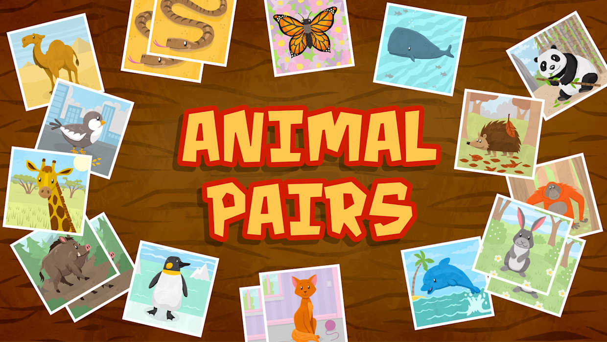 Animal Pairs - Matching & Concentration Game for Toddlers & Kids 1