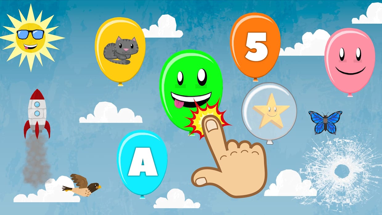 Balloon Pop for Toddlers & Kids - Learn Numbers, Letters, Colors & Animals 1