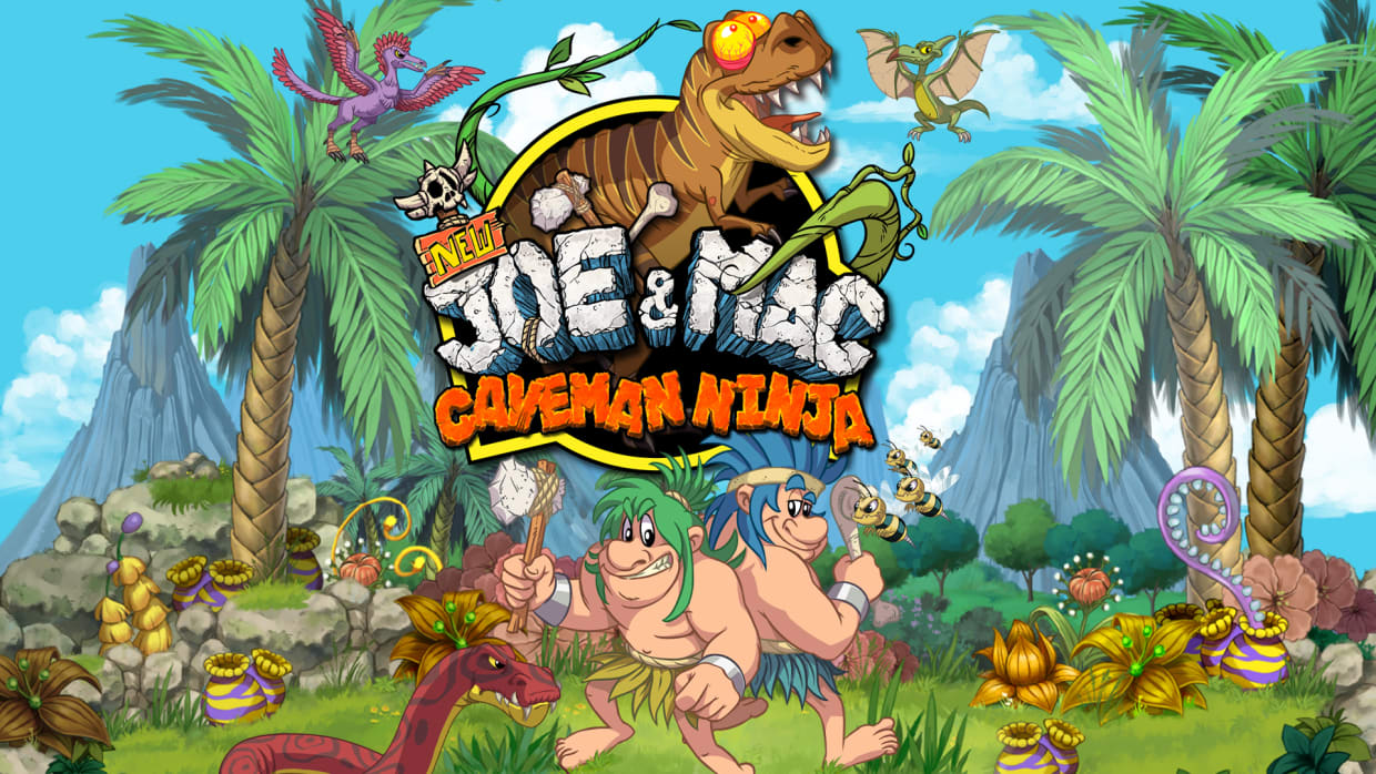 New Joe and Mac Caveman Ninja T-Rex Edition - Switch - Game Games - Loja de  Games Online