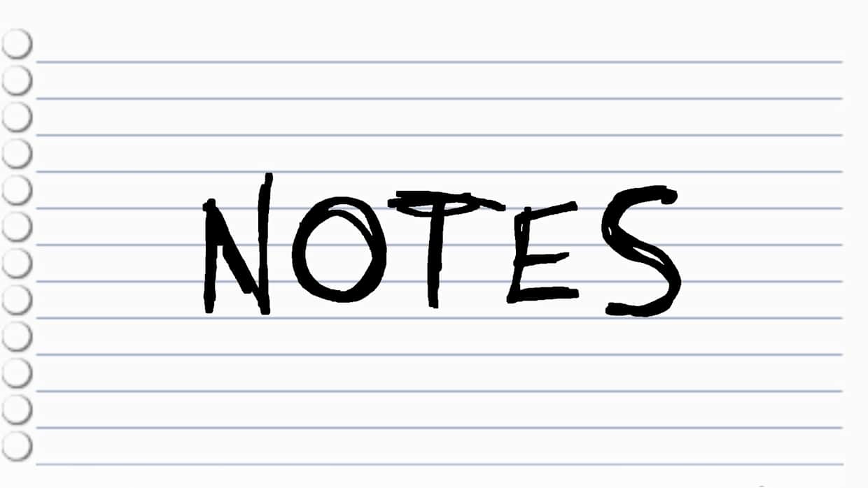 Notes 1