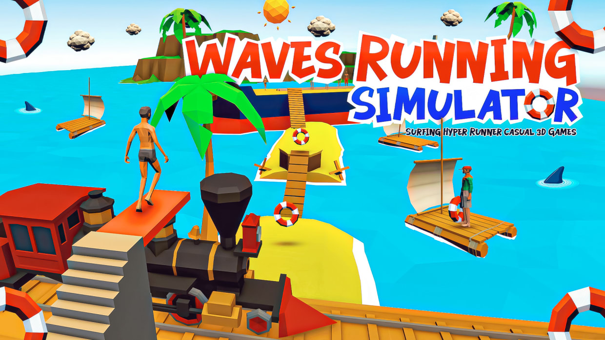 Waves Running Simulator - Surfing Hyper Runner Casual 3D Games 1