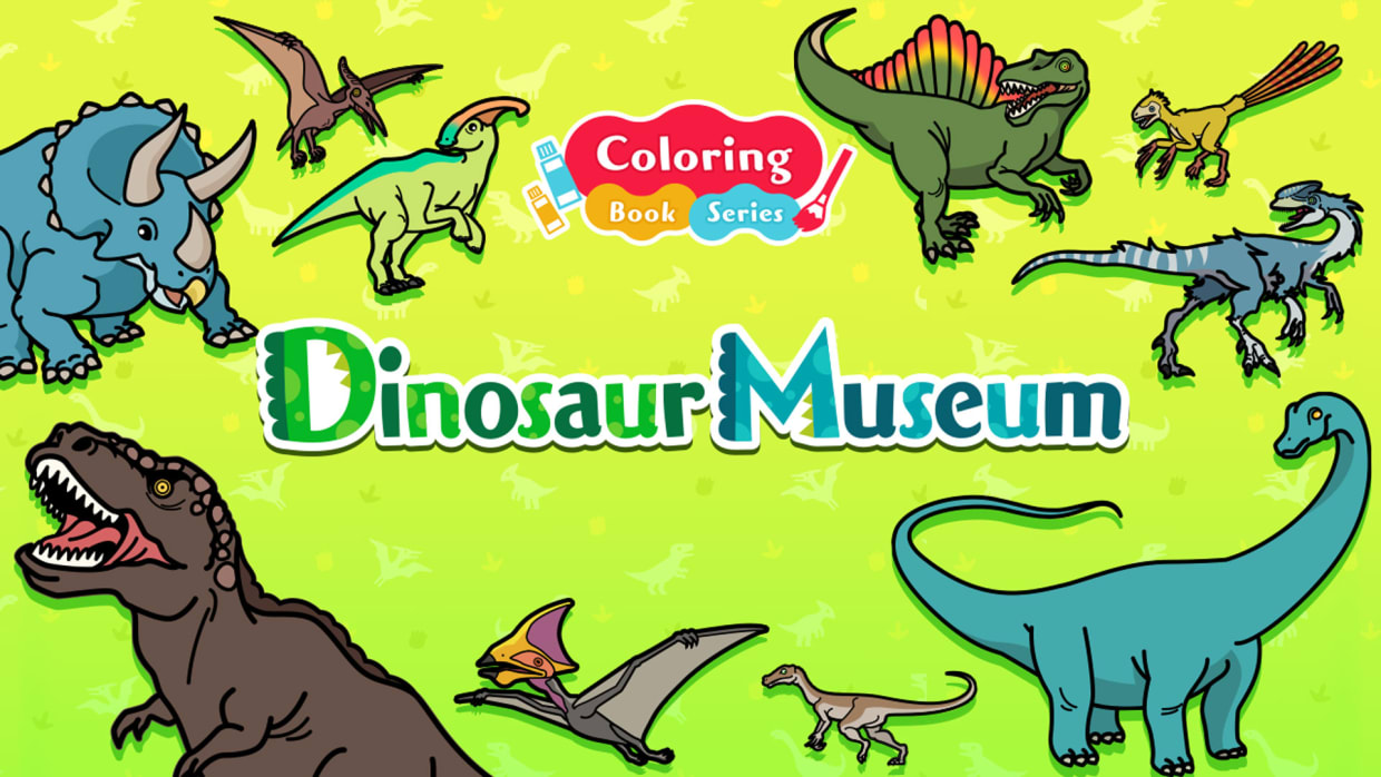 Coloring book series Dinosaur Museum 1