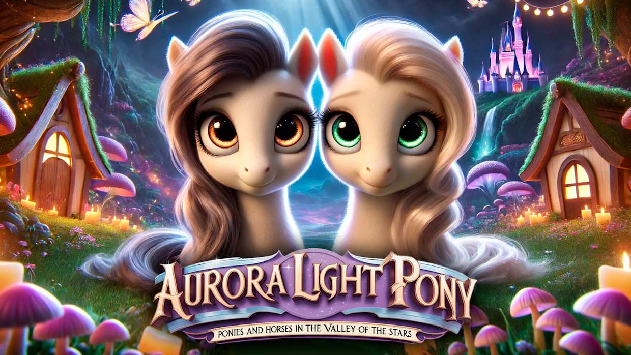 Aurora Light Pony: Ponies and Horses in the Valley of Stars 1
