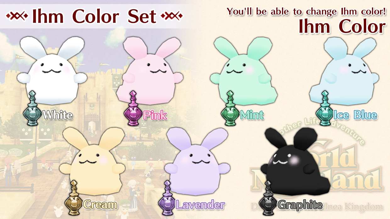Ihm Color Set (White, Pink, Mint, Ice Blue, Cream, Lavender, Graphite) 1