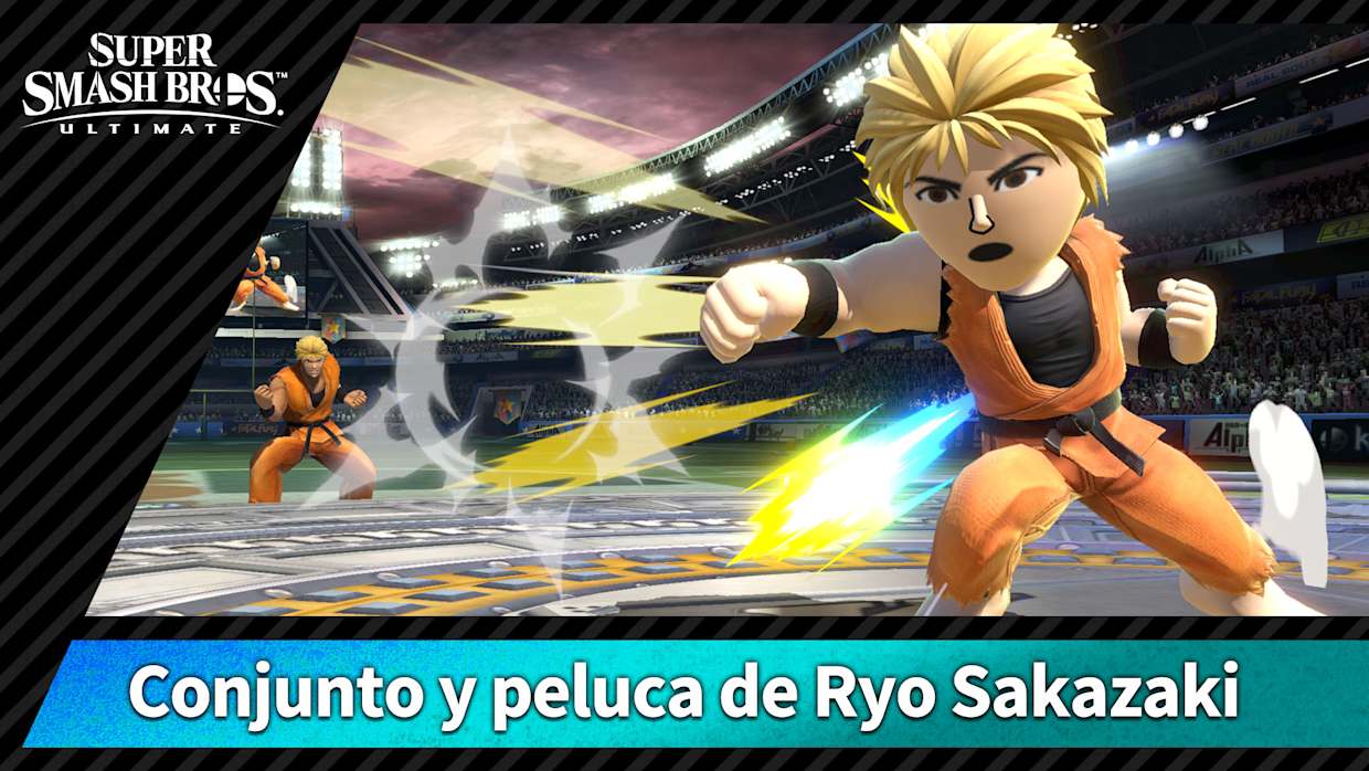 【Disfraz】Conjunto y peluca de Ryo Sakazaki 1