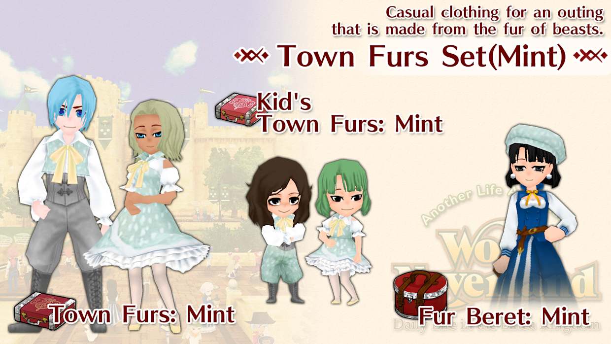 Town Furs Set(Mint) 1