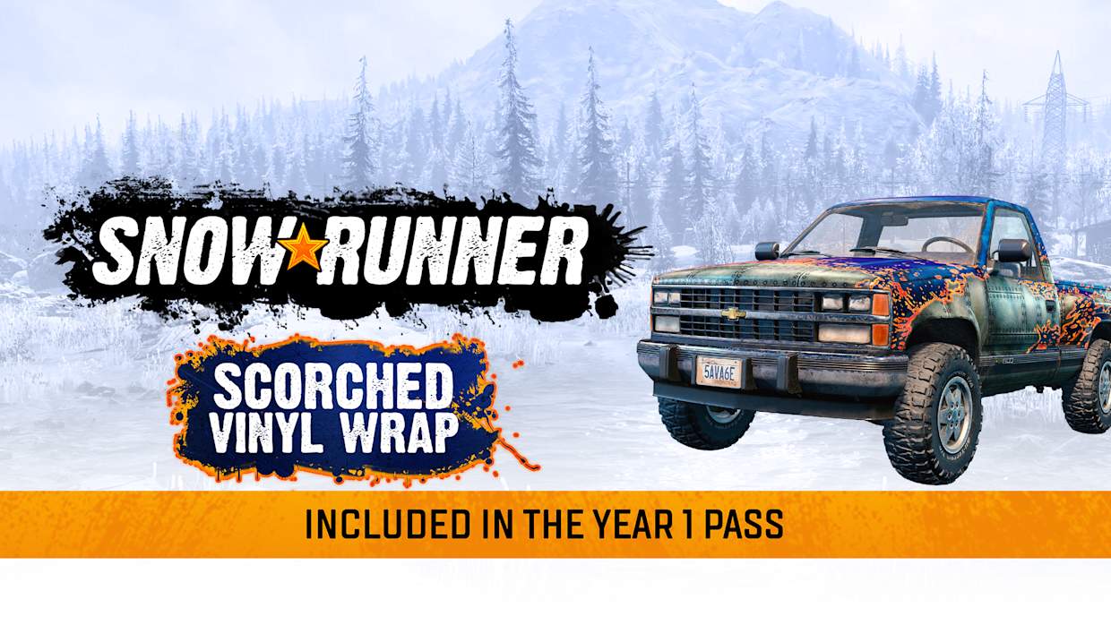 SnowRunner - Scorched Vinyl Wrap 1