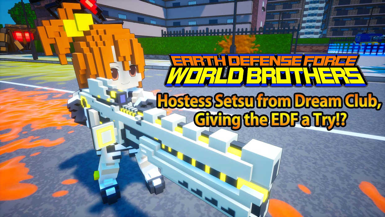Hostess Setsu from Dream Club, Giving the EDF a Try!? 1