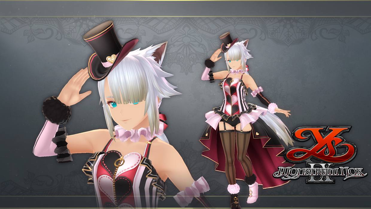 Ys IX: Monstrum Nox White Cat's "Monstrum Troupe" Costume 1
