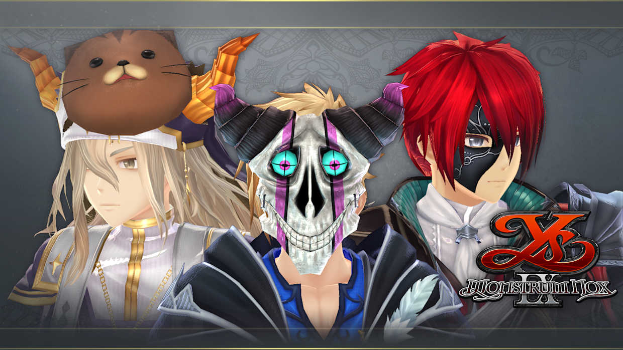 Ys IX: Monstrum Nox Unique Mask Set 1