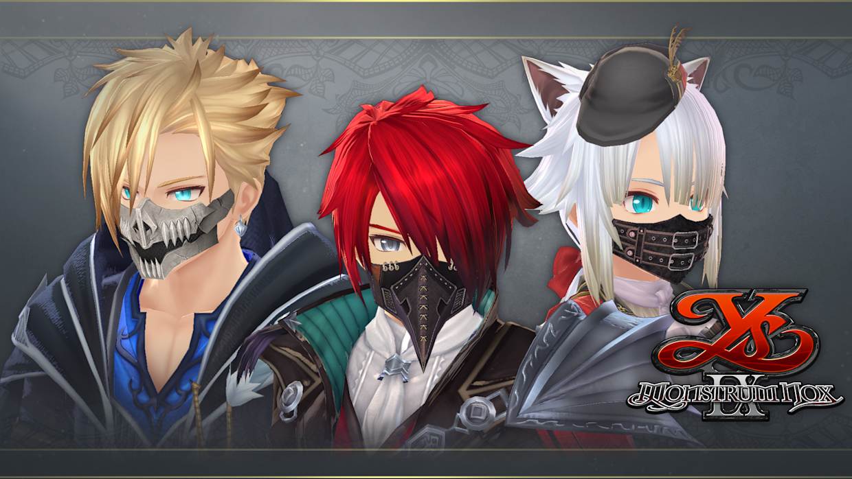 Ys IX: Monstrum Nox Variety Mask Set 1