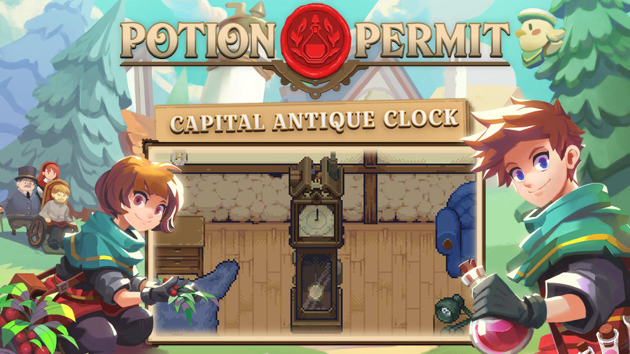 Potion Permit - Capital Antique Clock 1