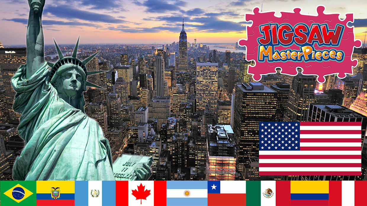 Landscapes with Flags of the World - Americas vol.1 1