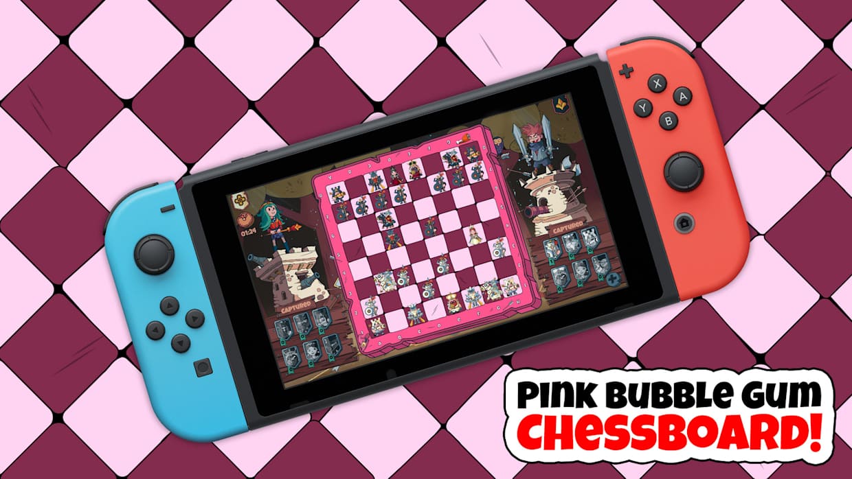 Pink Bubble Gum Chessboard 1