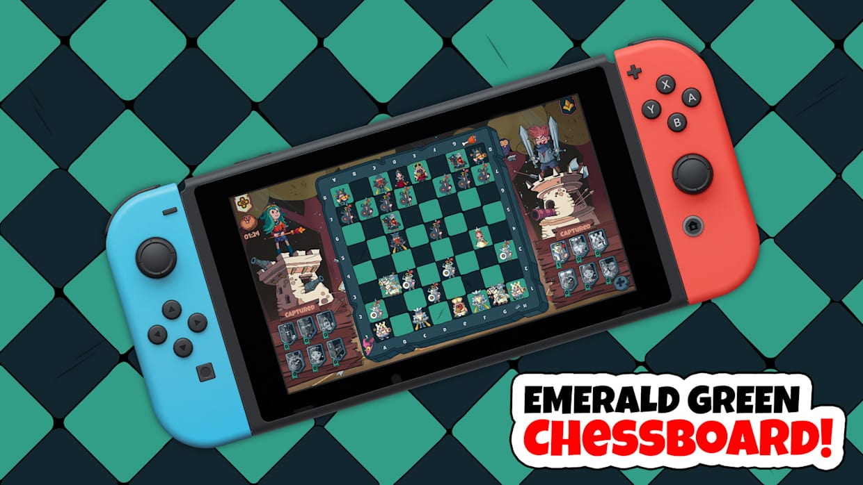 Emerald Green Chessboard 1