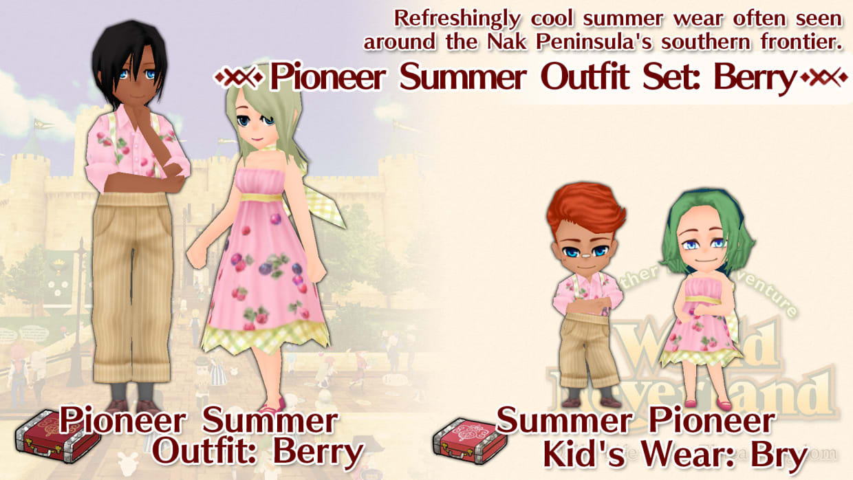 Pioneer Summer Outfit Set: Berry 1