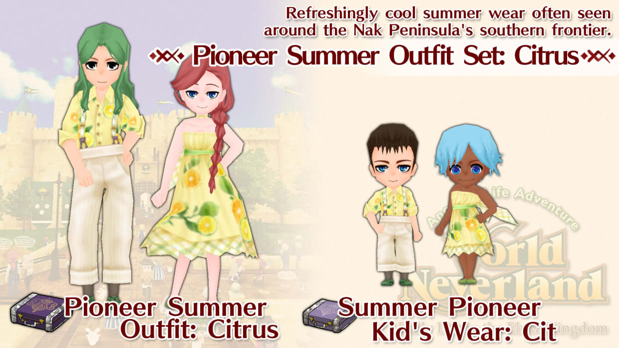 Pioneer Summer Outfit Set: Citrus 1