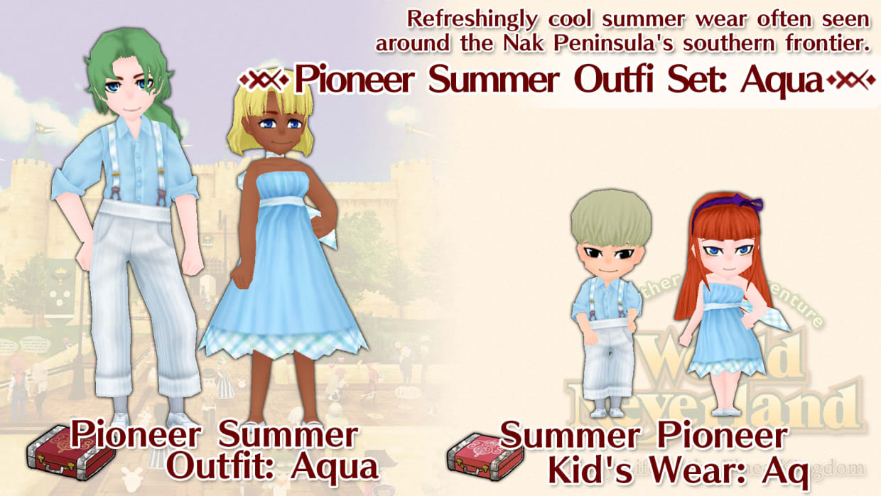 Pioneer Summer Outfi Set: Aqua 1