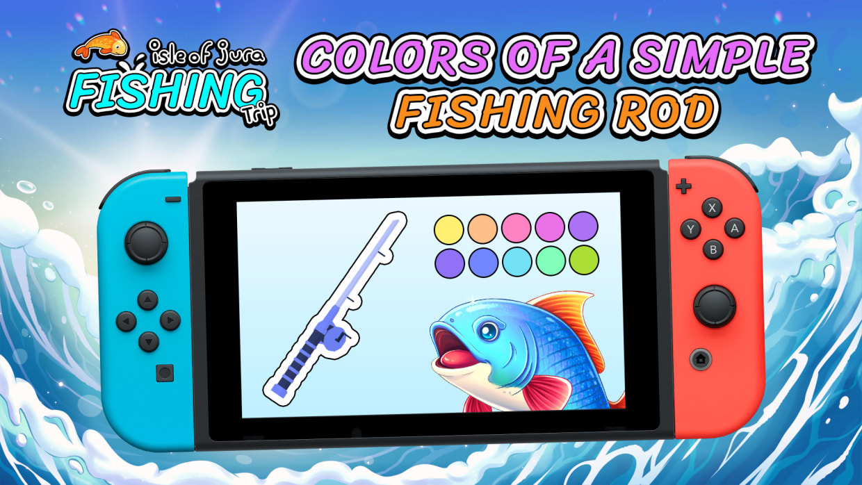Colors of a simple fishing rod for Nintendo Switch - Nintendo