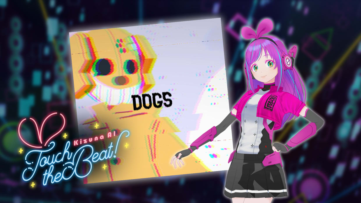 Kizuna AI - Touch the Beat! - Modèle (Costume) DLC « #kzn » + Chanson additionnelle « DOGS ⌘HYNOME feat. #kzn » 1