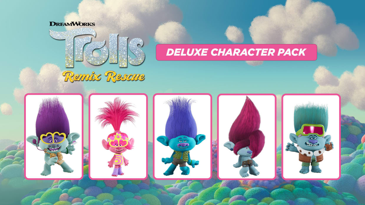 DreamWorks Trolls Remix Rescue Deluxe Character Pack 1