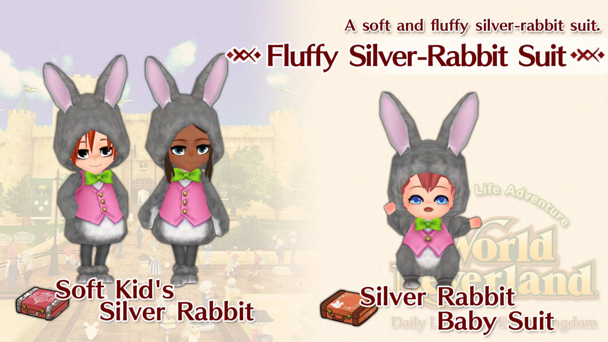 Fluffy Silver-Rabbit Suit 1