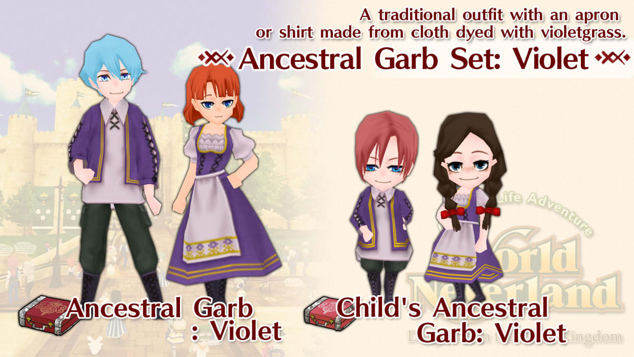 Ancestral Garb Set: Violet 1