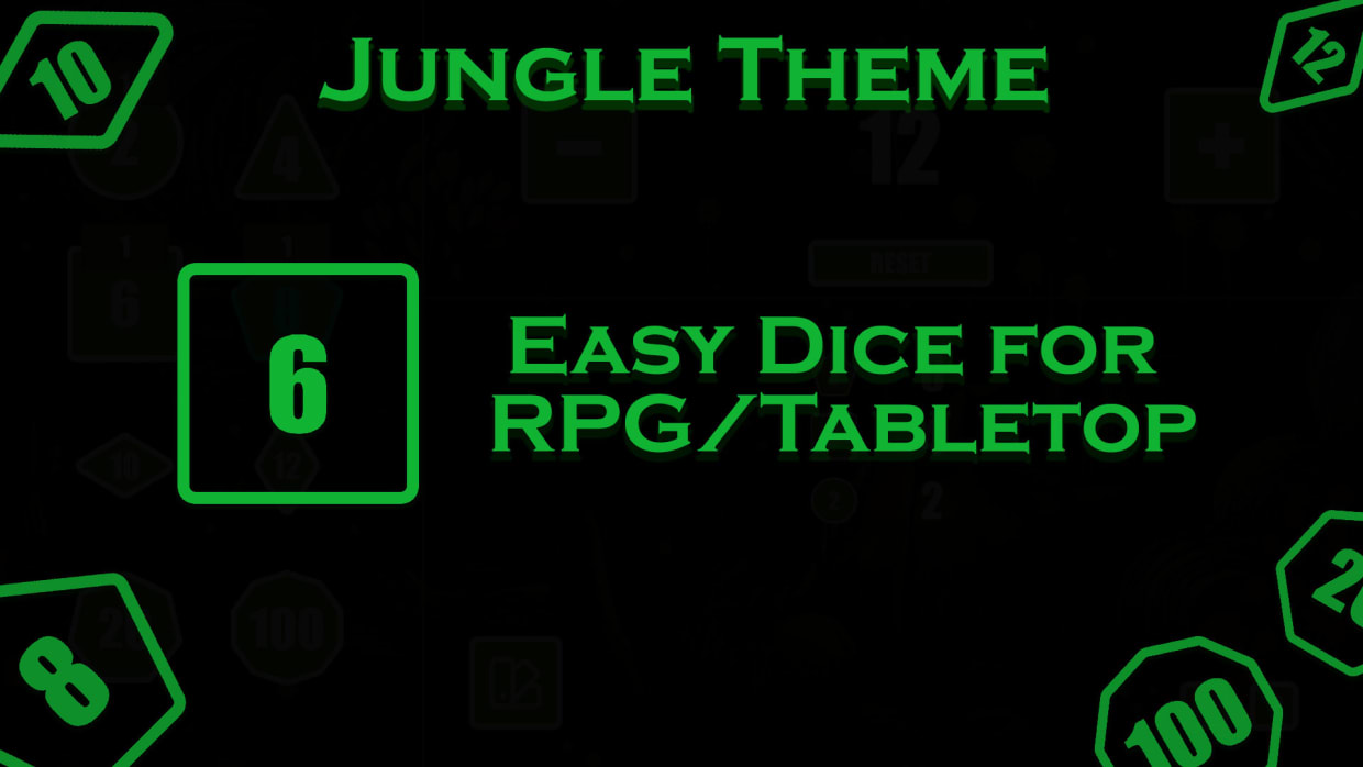 Easy Dice for RPG/Tabletop - Jungle Theme 1