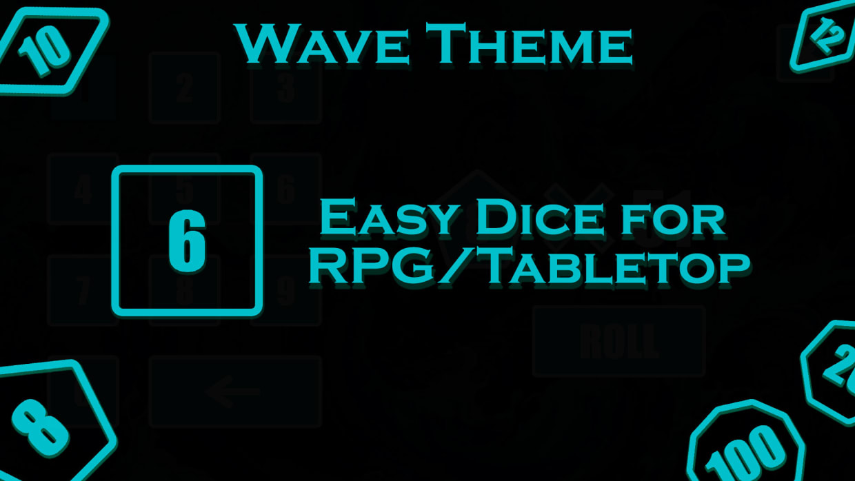 Easy Dice for RPG/Tabletop - Wave Theme 1