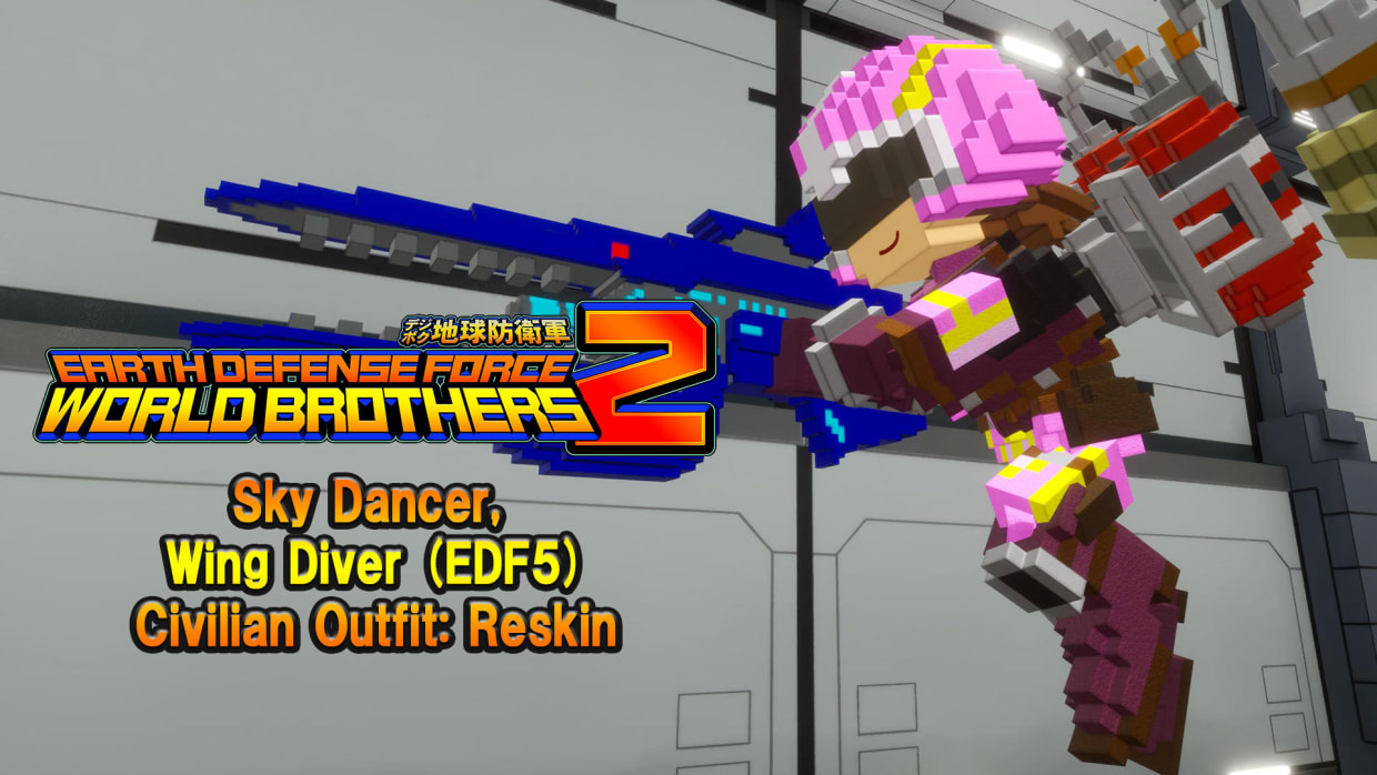 "Additional character" Sky Dancer, Wing Diver (EDF5) Civilian Outfit: Reskin 1