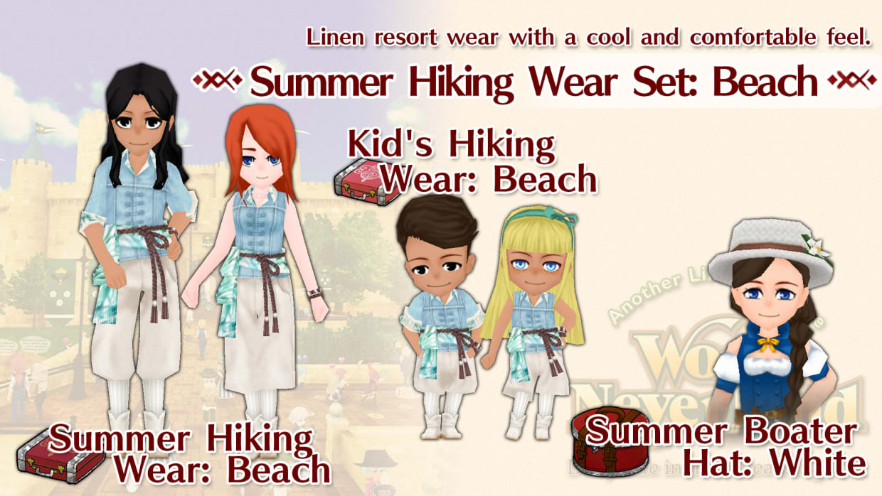 Summer Hiking Wear Set: Beach 1