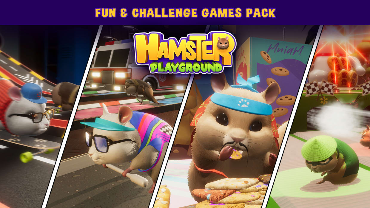 Hamster Playground Fun Challenge Games Pack
