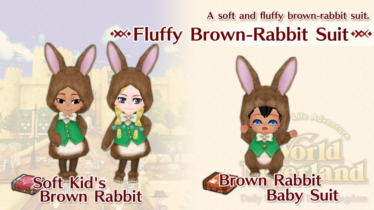 Fluffy Brown-Rabbit Suit 1