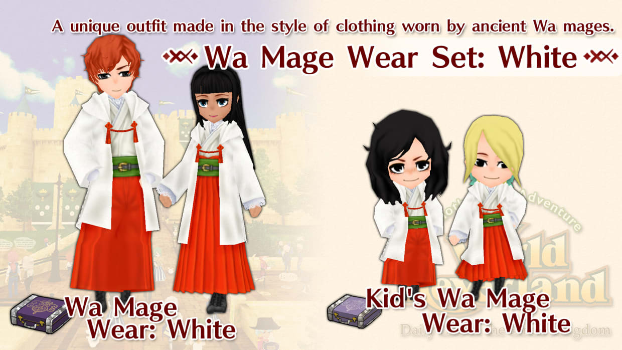 Wa Mage Wear Set: White 1