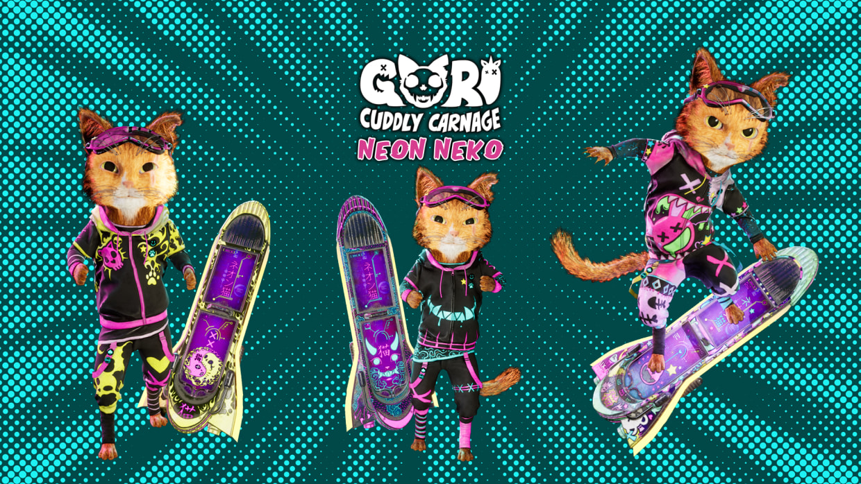 Gori Cuddly Carnage : Neon Neko Triple Skin Pack 1